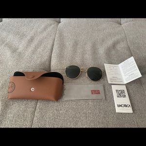 Ray-ban Round Gold/Green sunglasses RB3447 001L